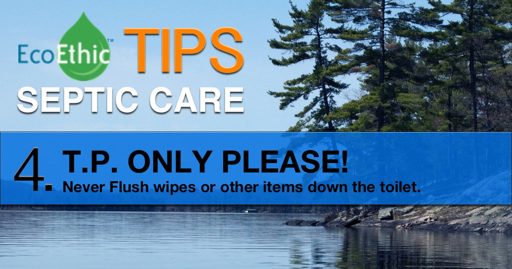 Septic Care Tip:  Toilet Paper Only Please!
